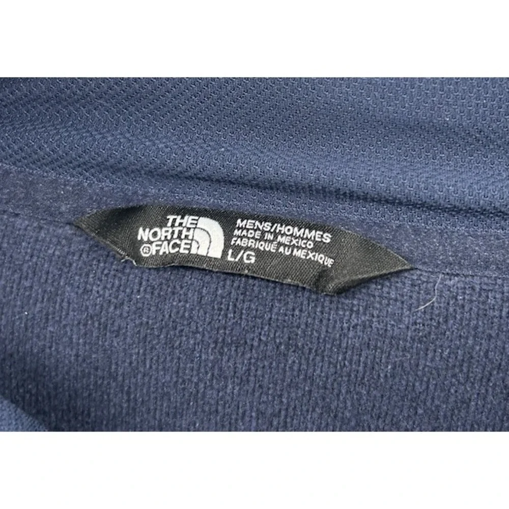 The North Face Graphic Logo Front Hoodie Polyester Blue Men's Large